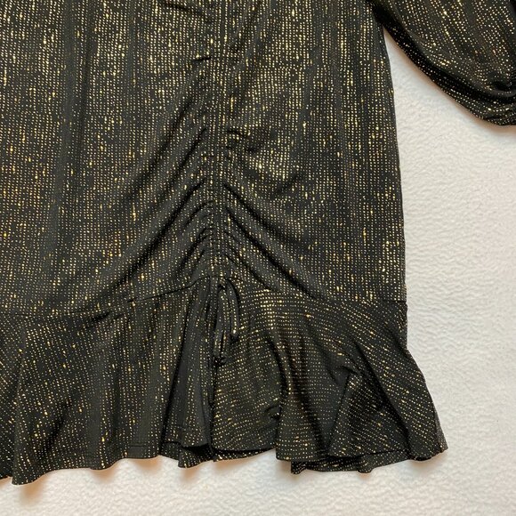 Torrid Glittery Dress Women's 2X Mini Studio Knit Ruched $75 NWT - Picture 4 of 10